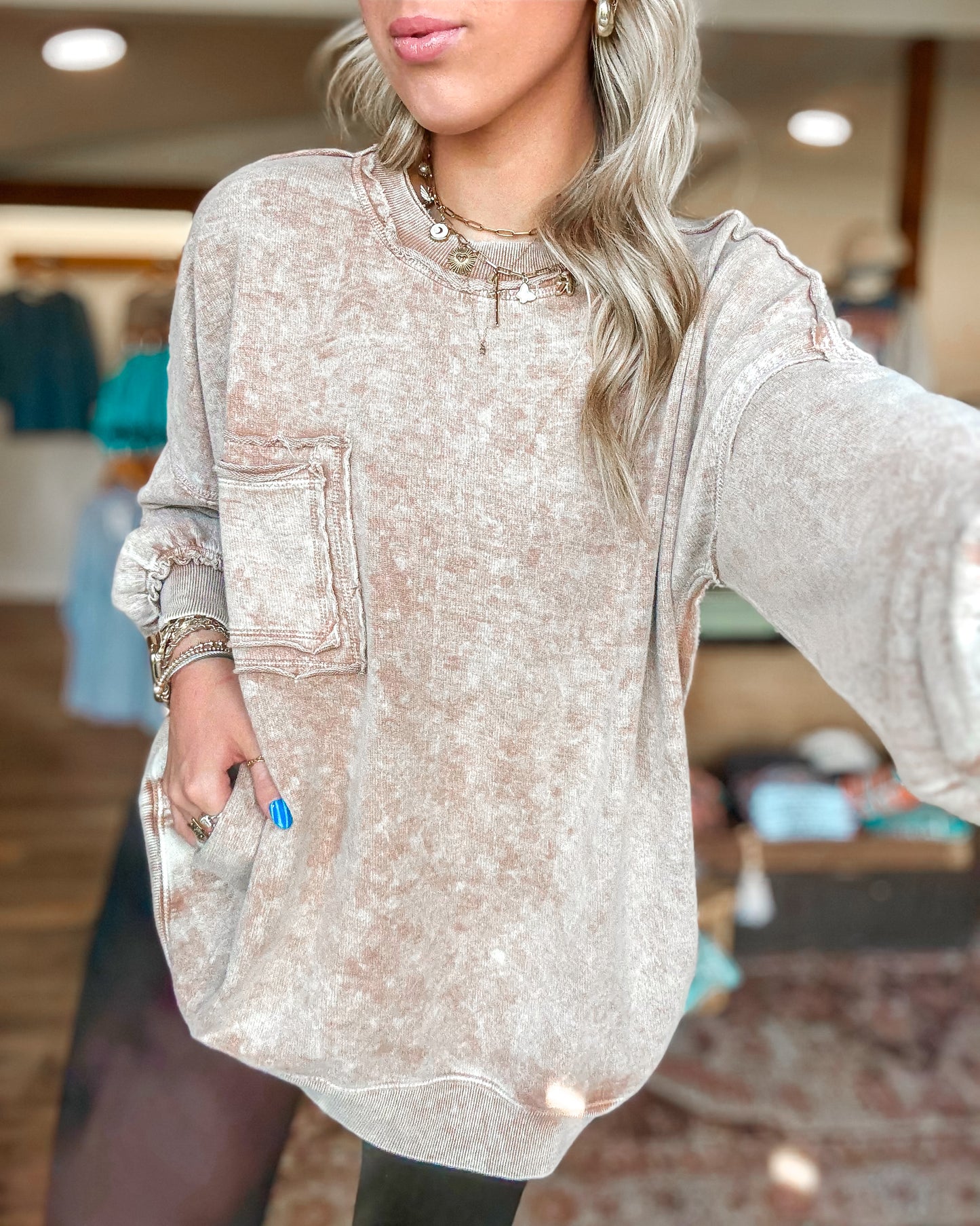 Halo Snow Sweatshirt (Mocha)
