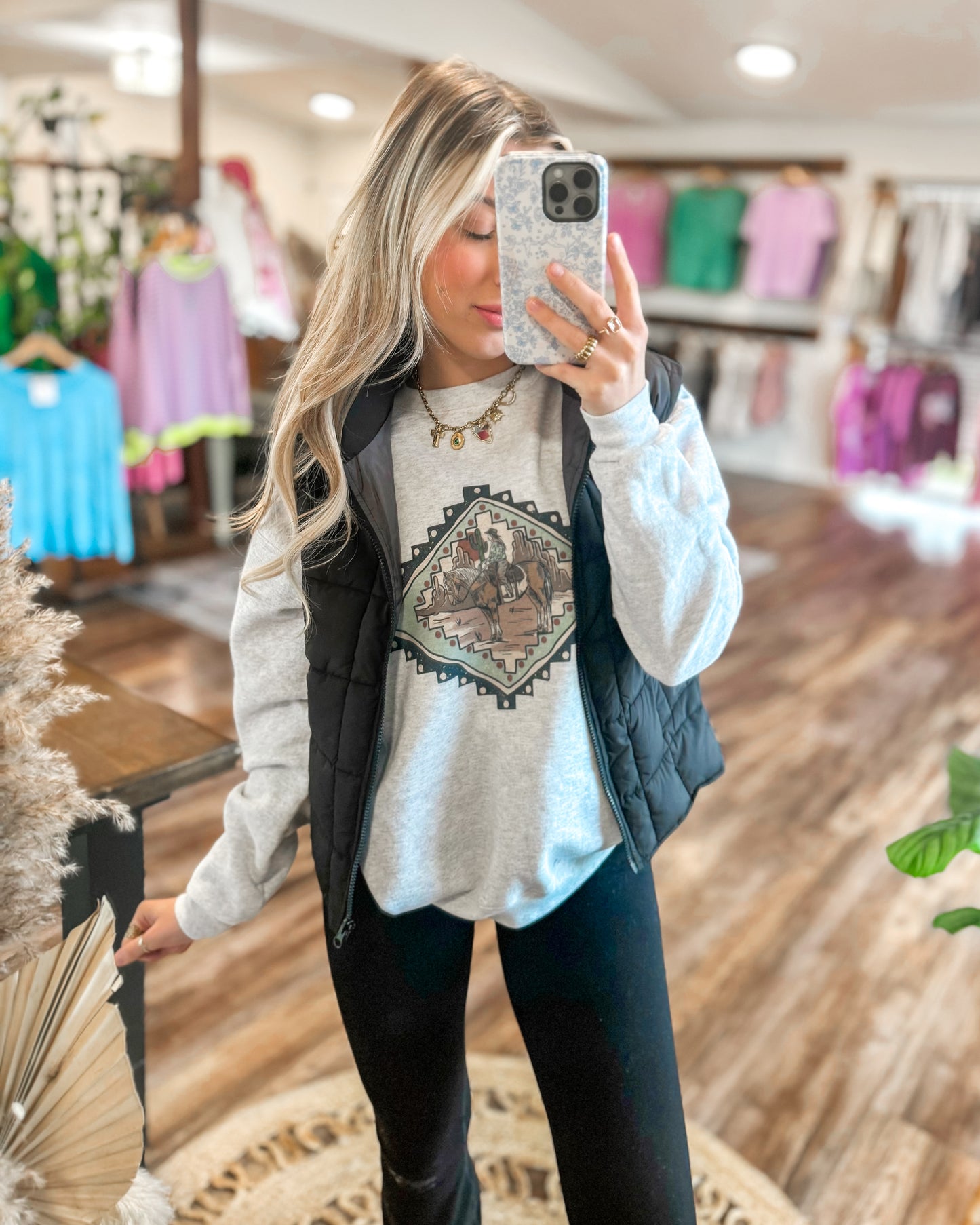 Aztec Cowgirl Sweatshirt (PRE-ORDER)