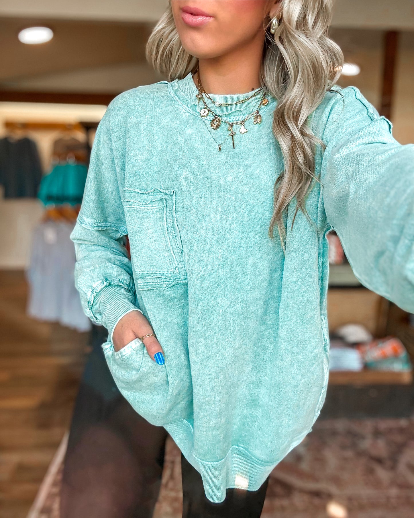 Halo Snow Sweatshirt (Jade)