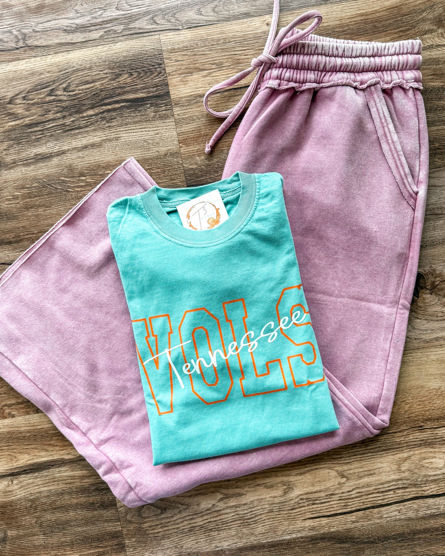 Seafoam Cursive Vols Tee