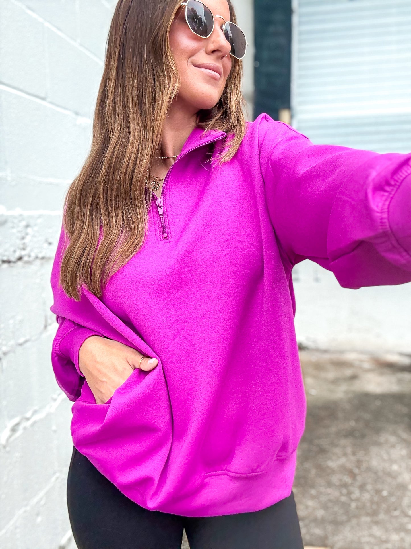 Scuba Quarter Zip (Plum)