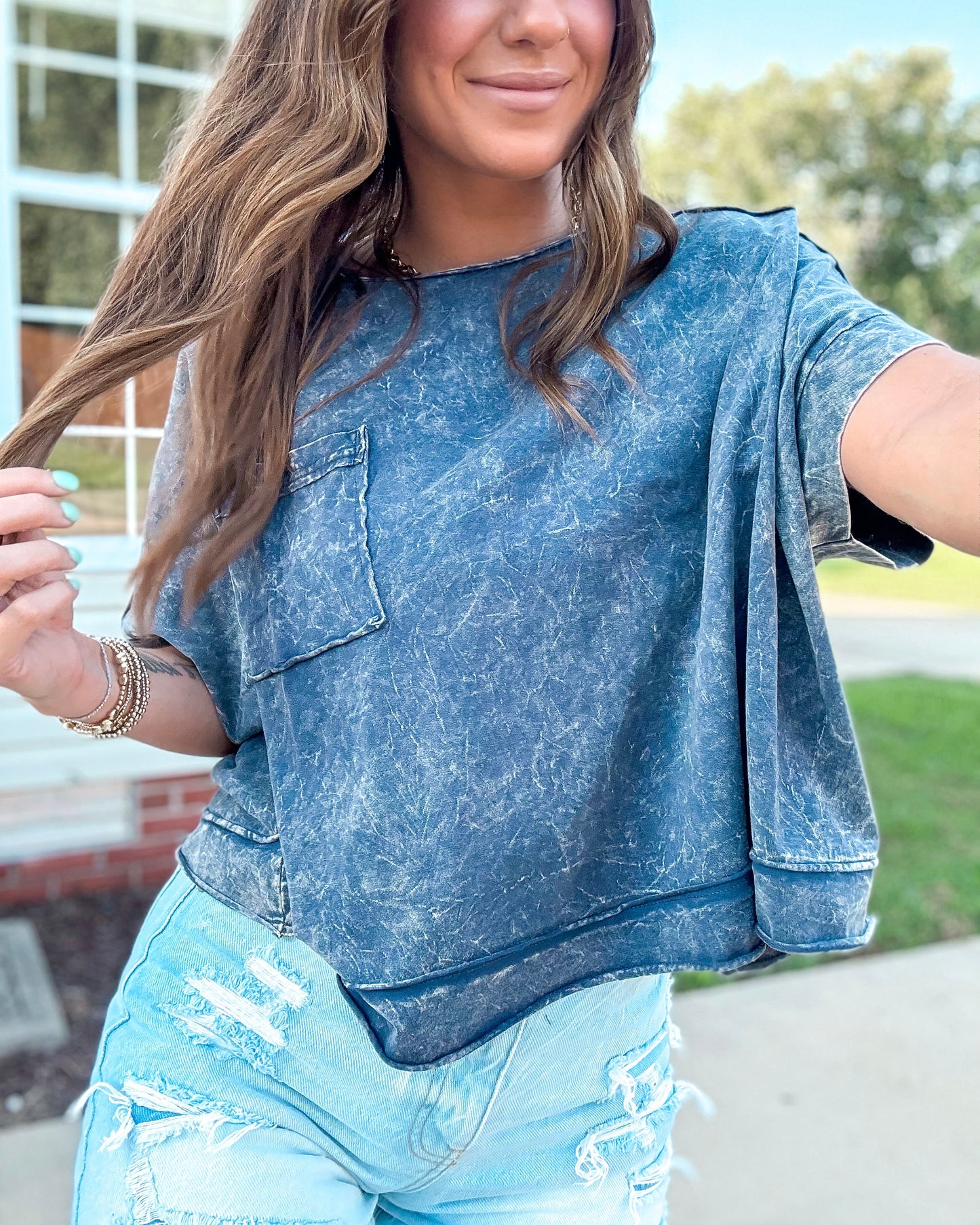 Blackberry Halo Box Tee