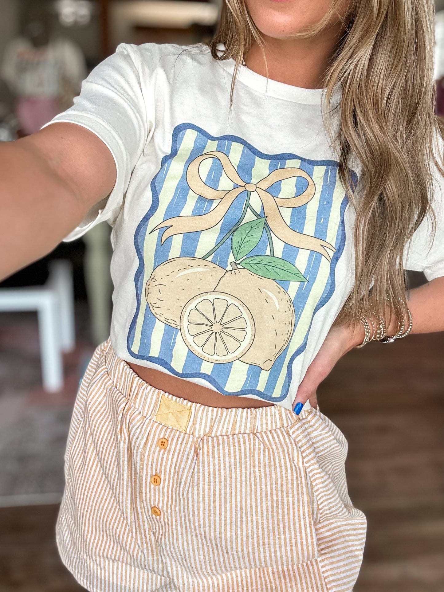 Striped Lemon Tee
