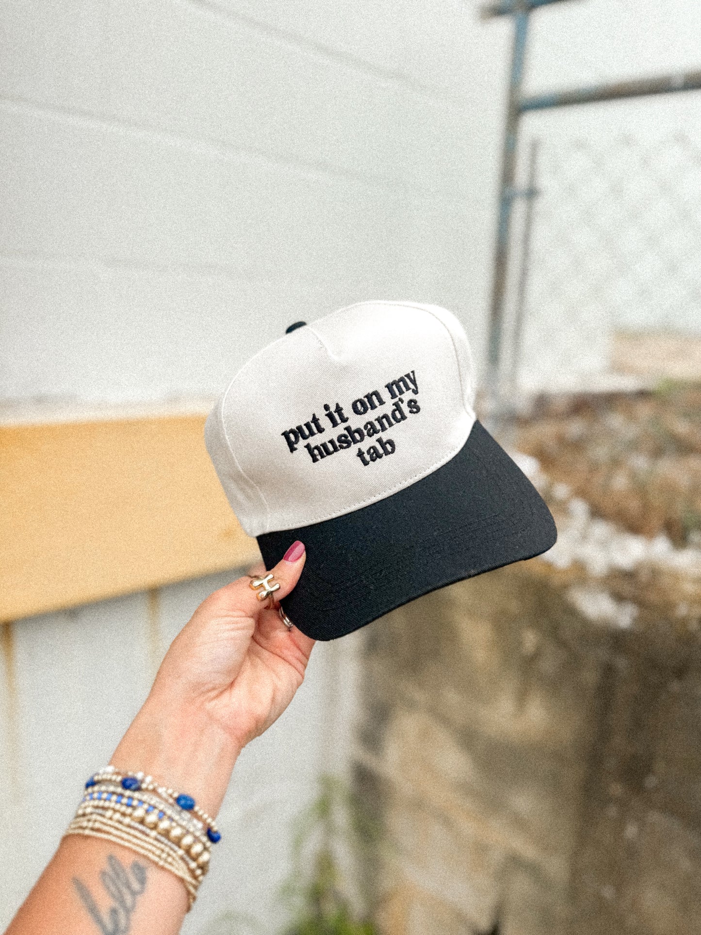 Husband's Tab Trucker Hat