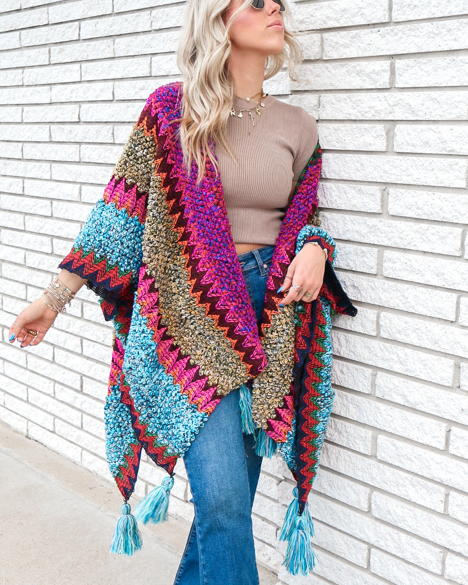 Colorful Crochet Cardigan (RESTOCK)