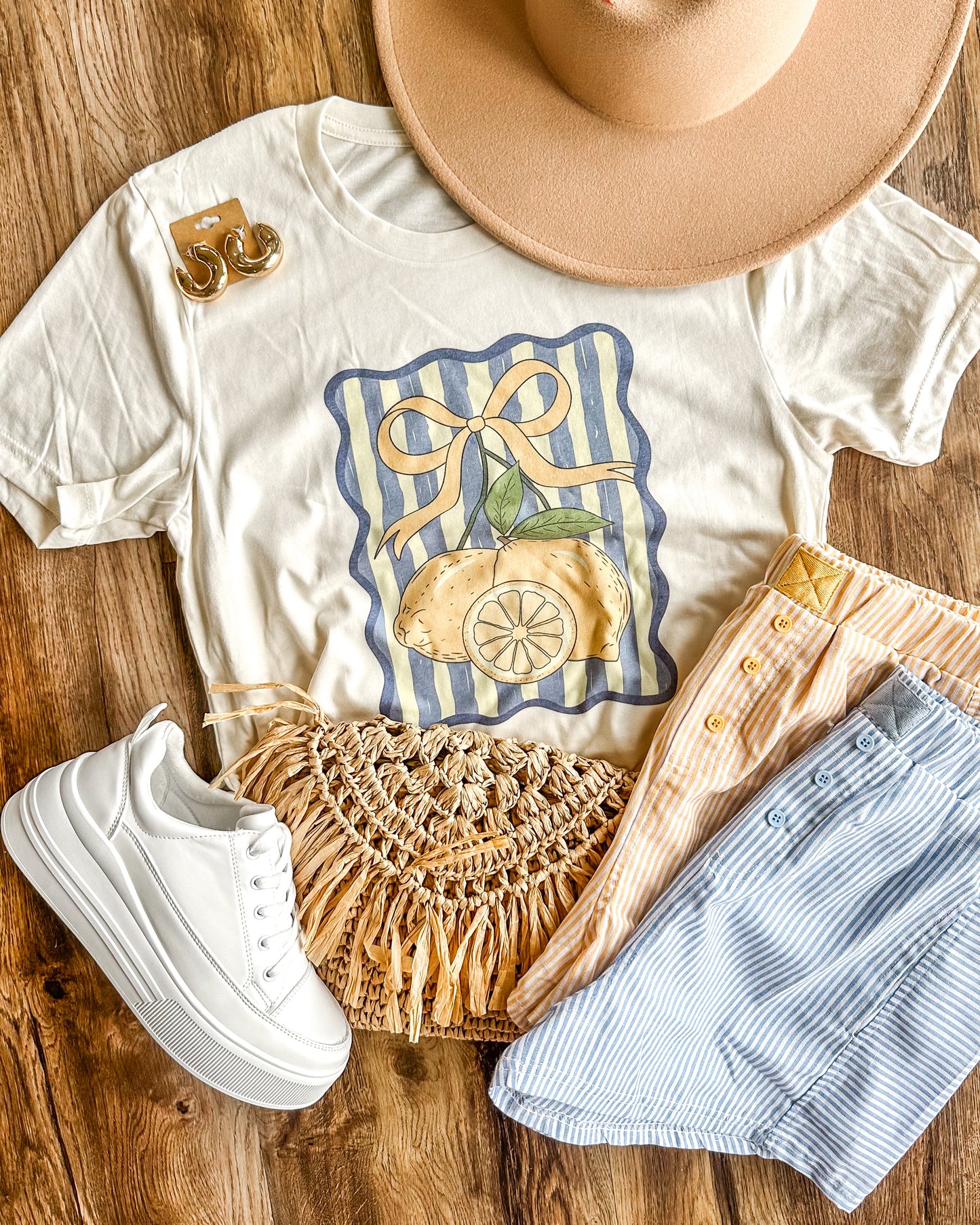 Striped Lemon Tee