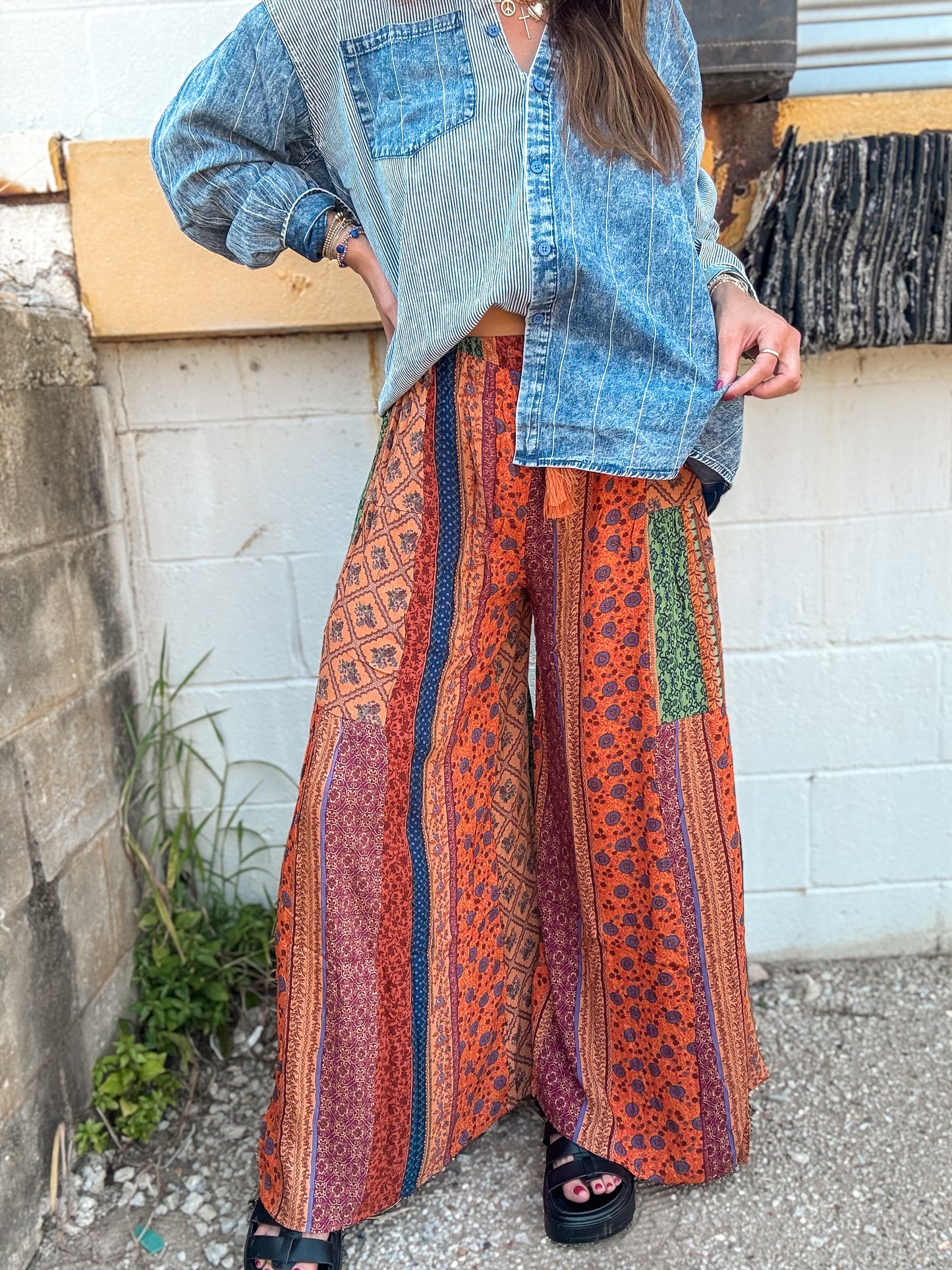 Boho Breeze Palazzo Pants
