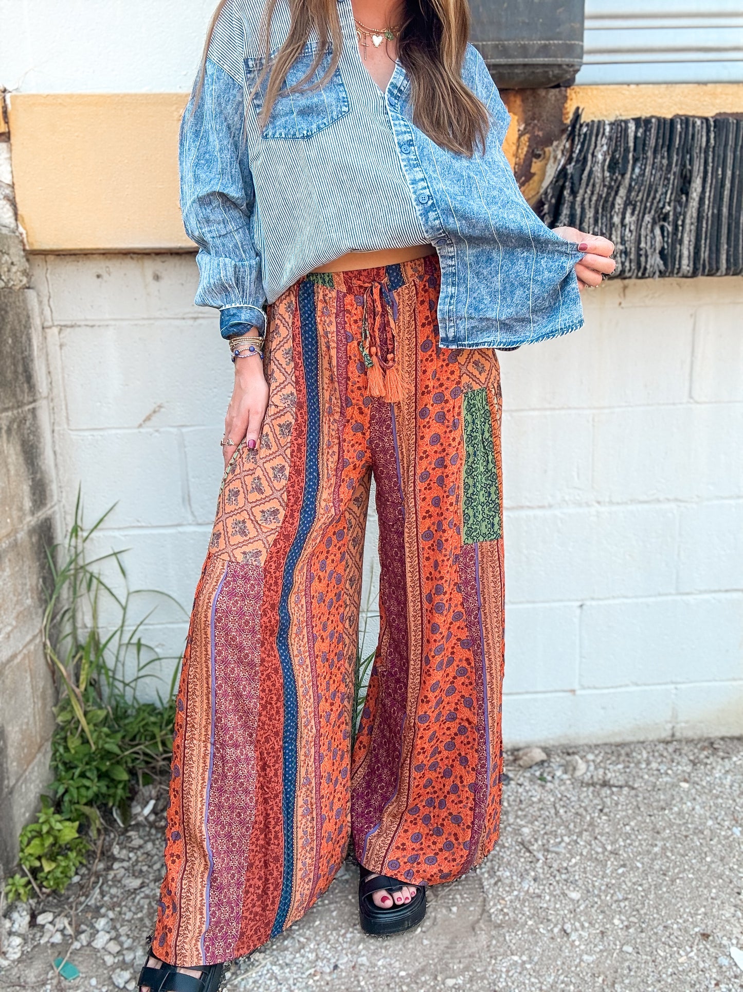 Boho Breeze Palazzo Pants