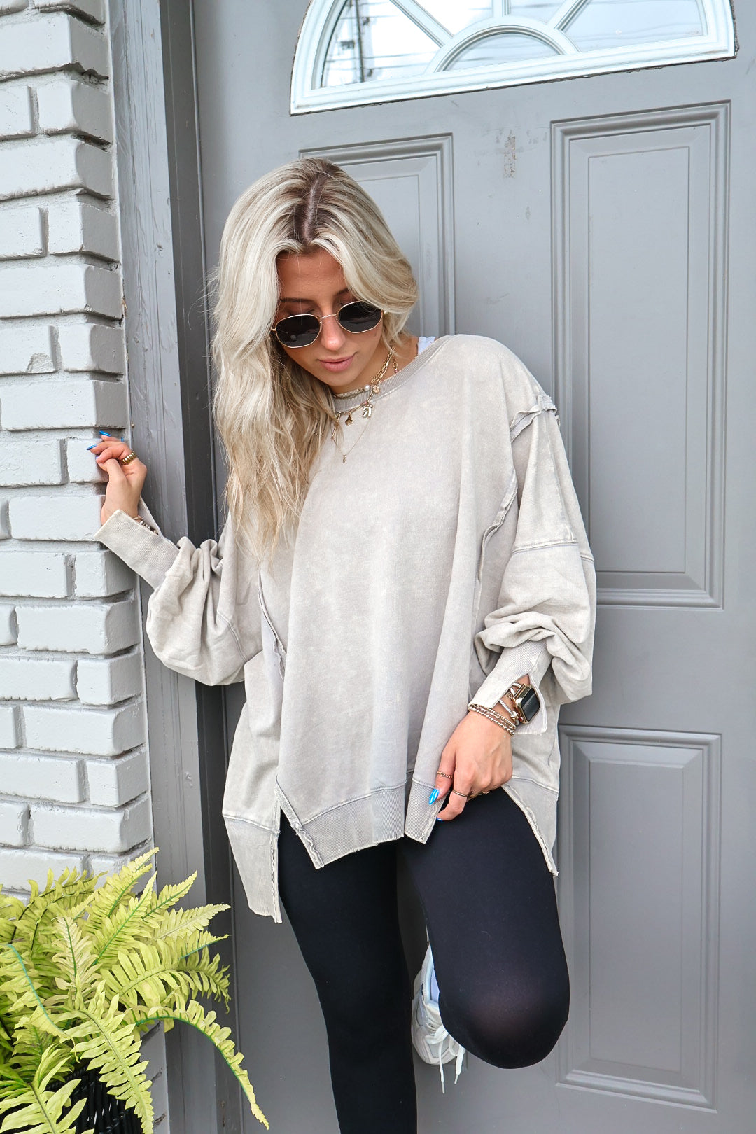 Lunar Fade Exposed Seam Pullover