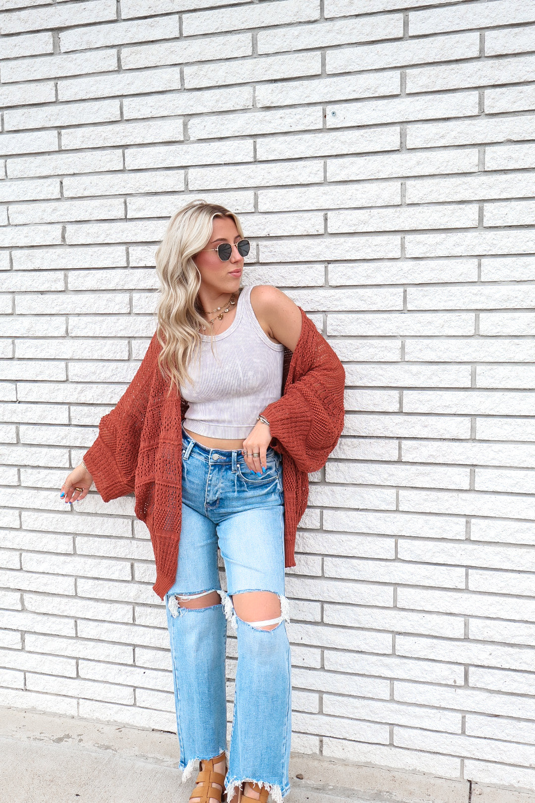 Gypsy Soul Cardi (Rust)