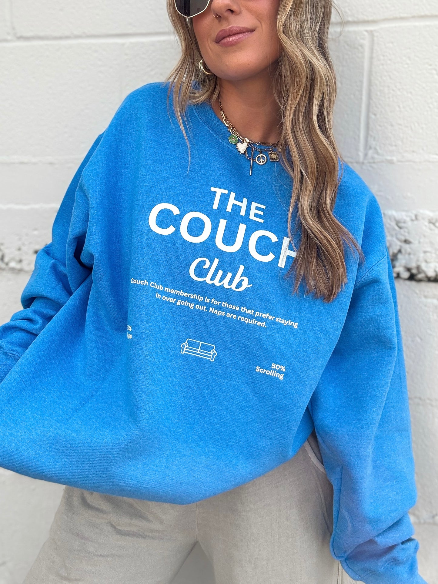 Royal Blue Couch Club Sweatshirt (Pre-Order)