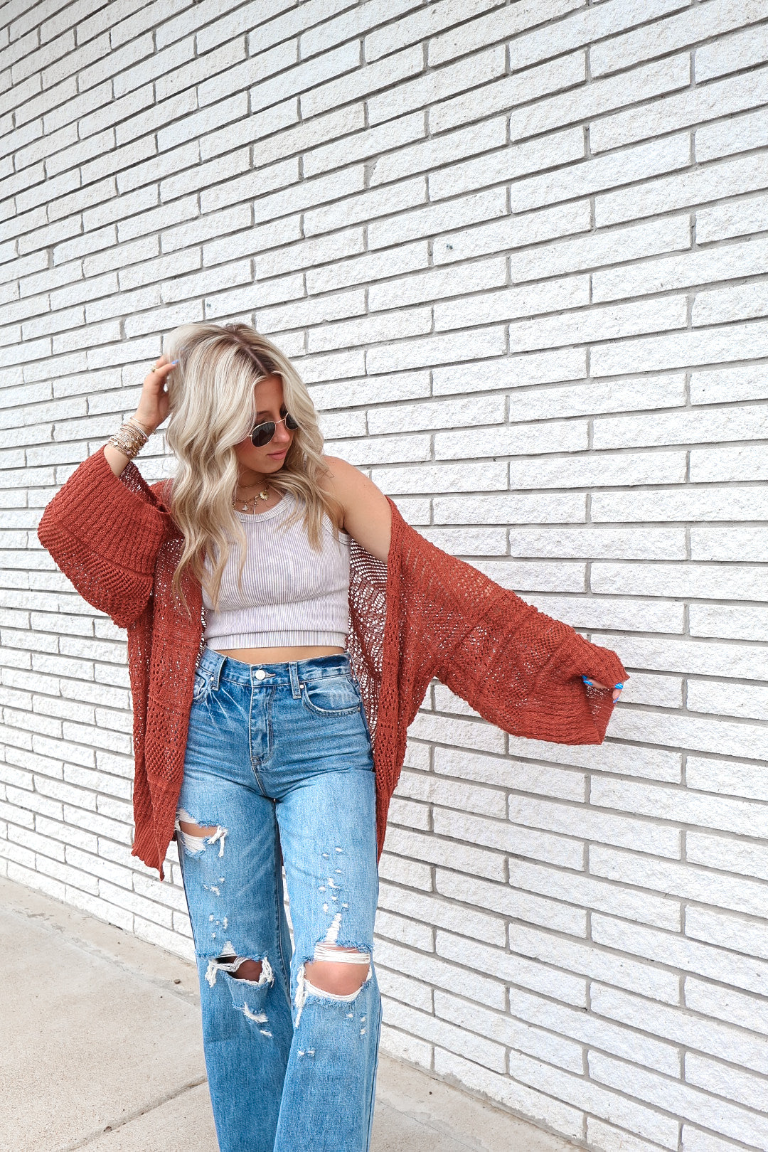 Gypsy Soul Cardi (Rust)