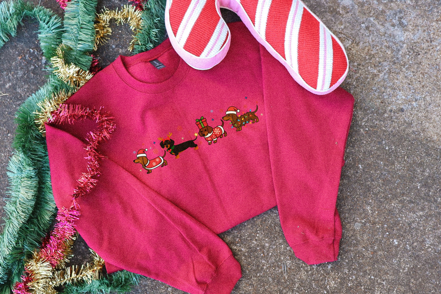 Daschund Through The Snow Sweatshirt (Pre-Order)