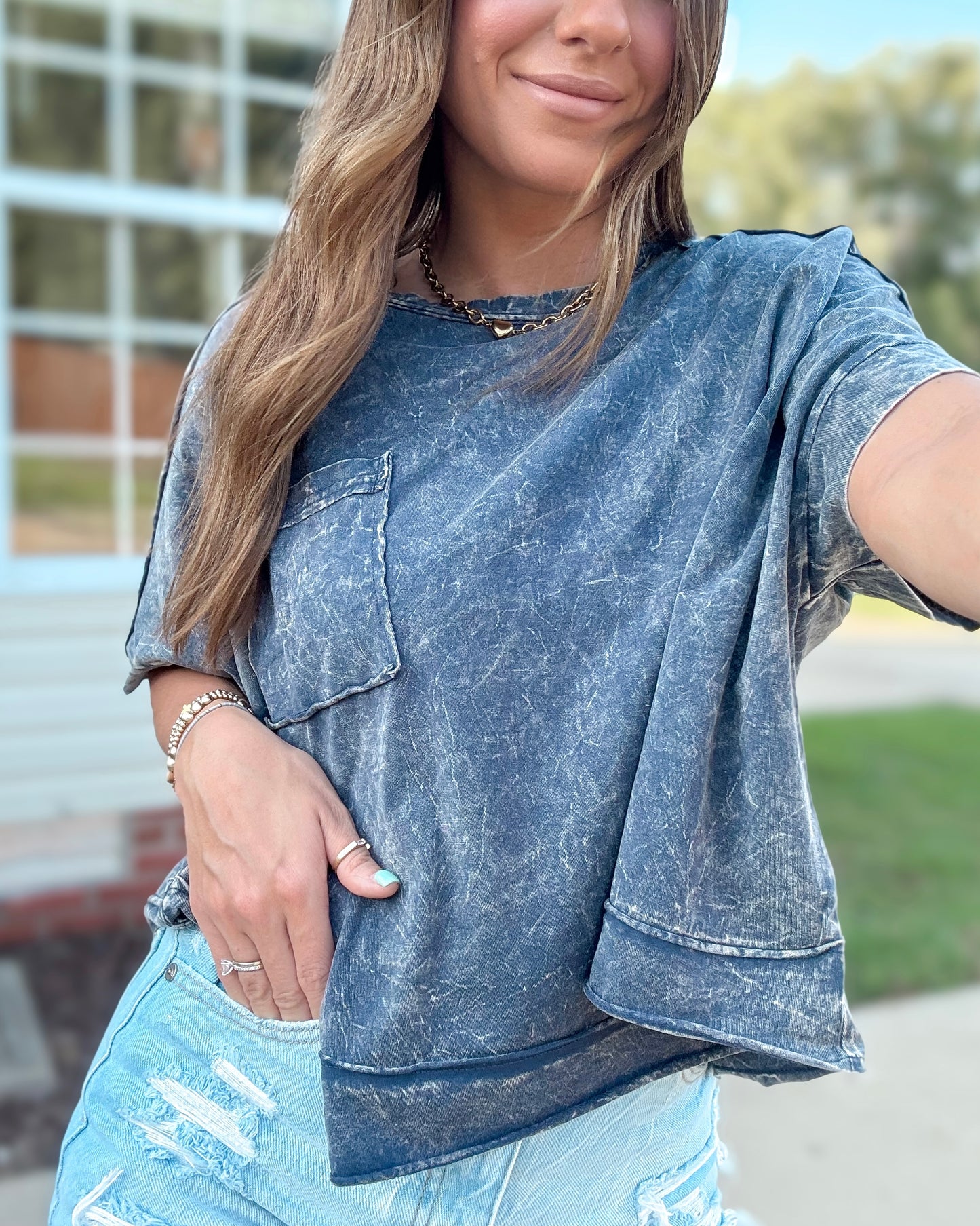 Blackberry Halo Box Tee