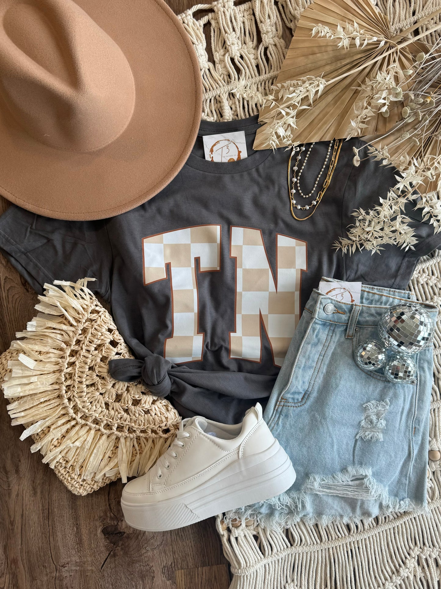 $15 TN Checkered Tee (PRE-ORDER)