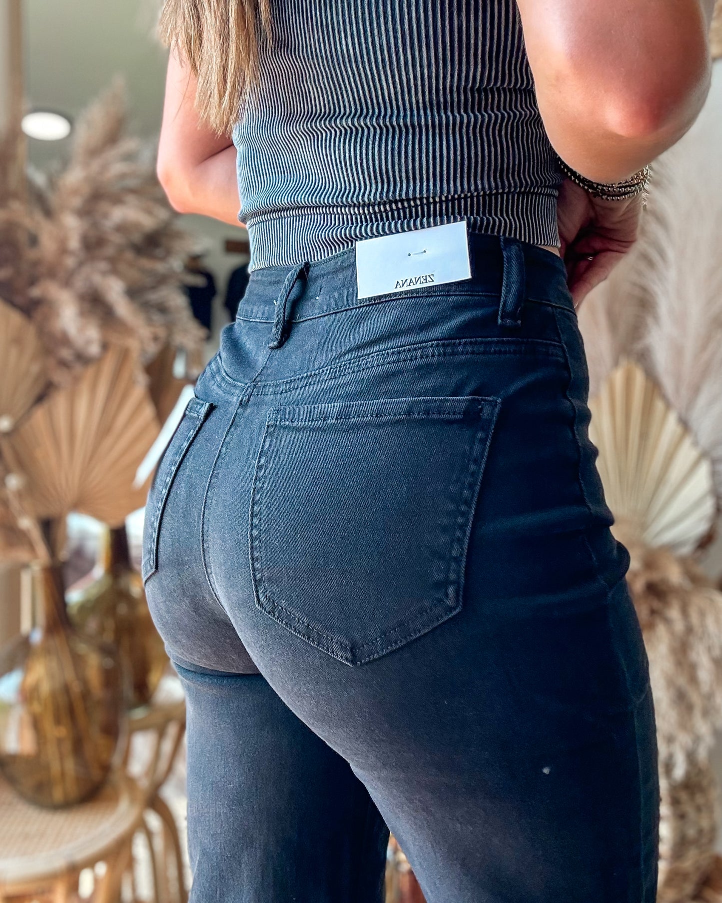 After Hours Acid Wash Denim (Black)