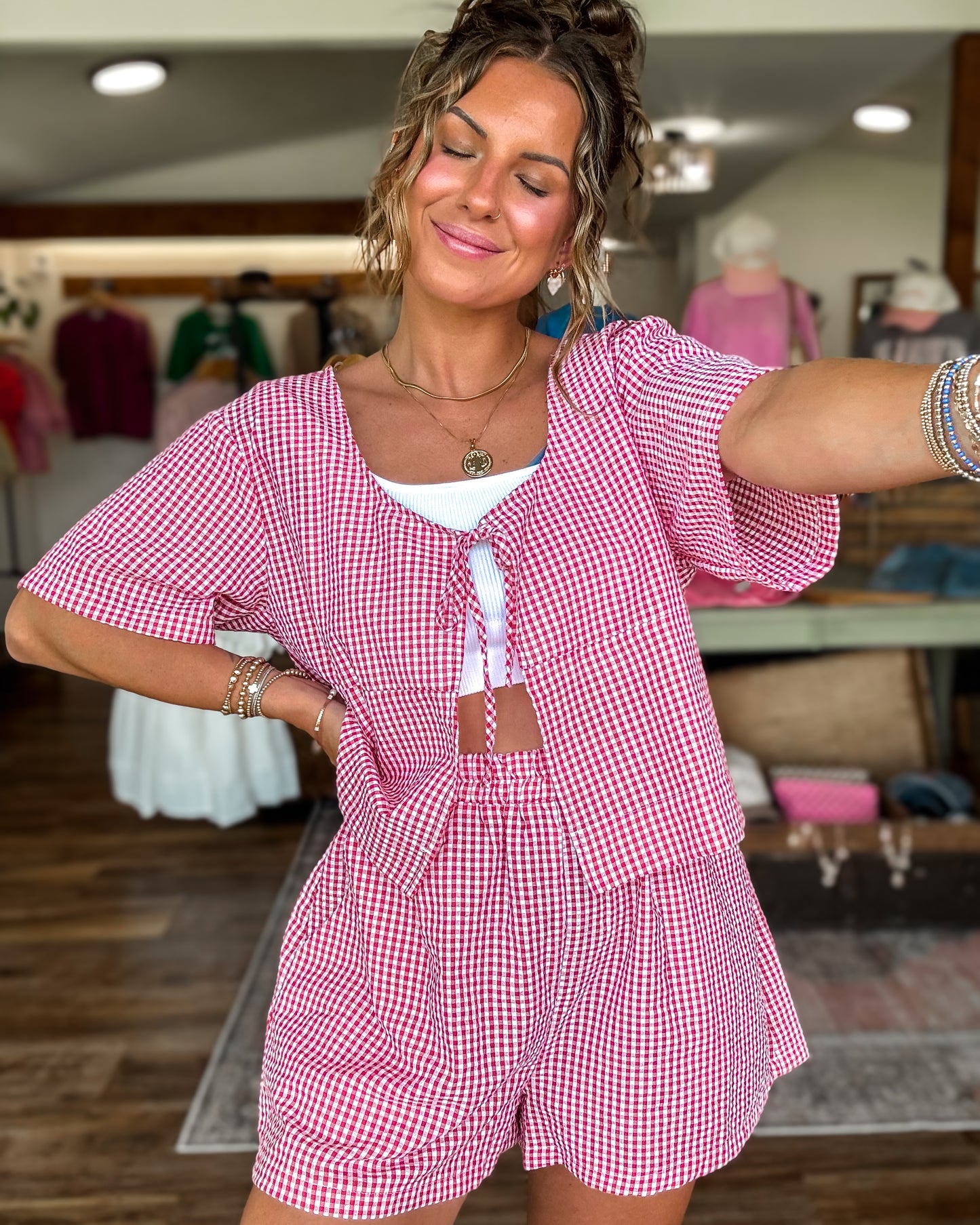 Picnic Date Gingham Set