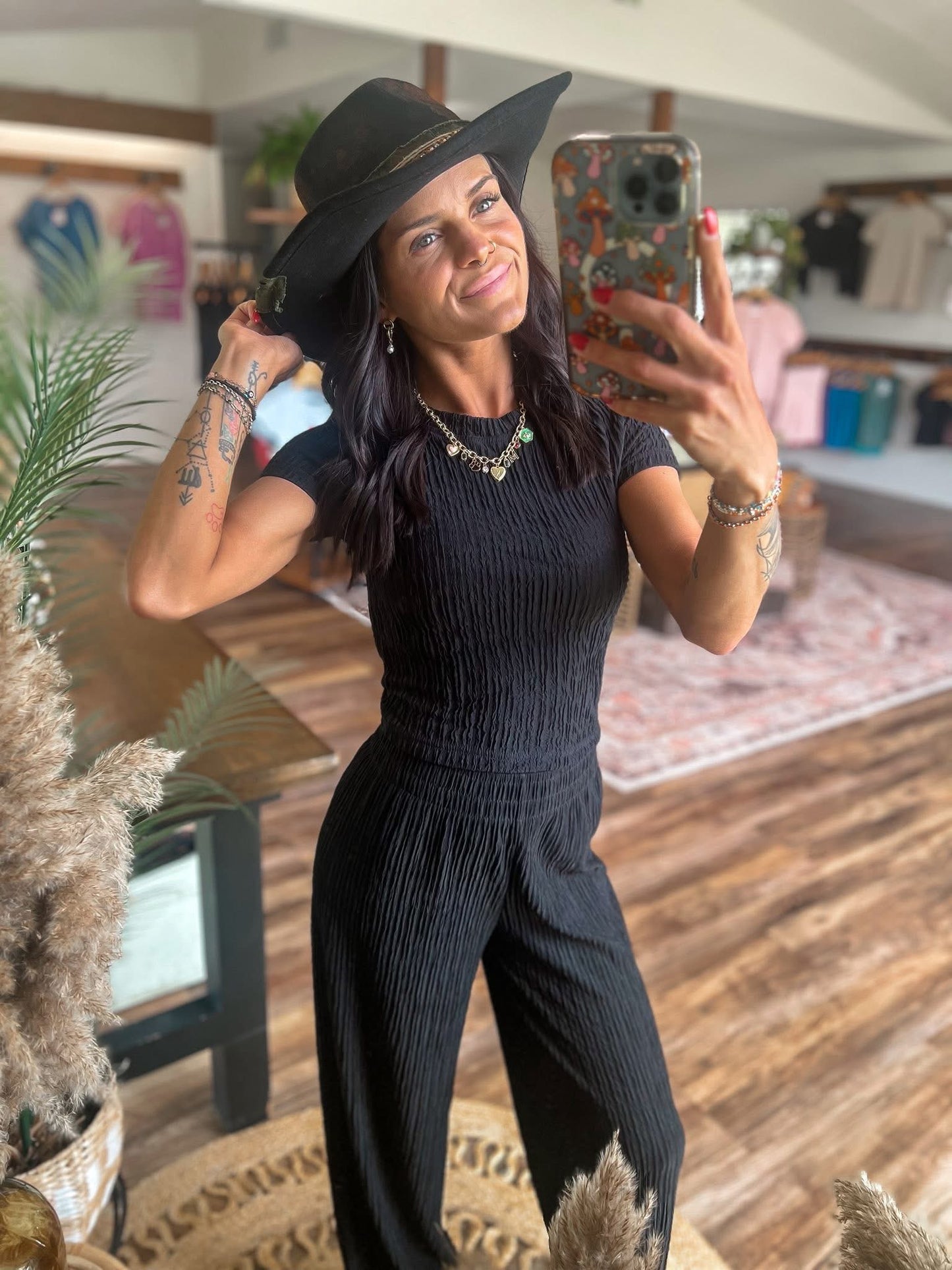 Cozy Chic Crinkle Set (Black)