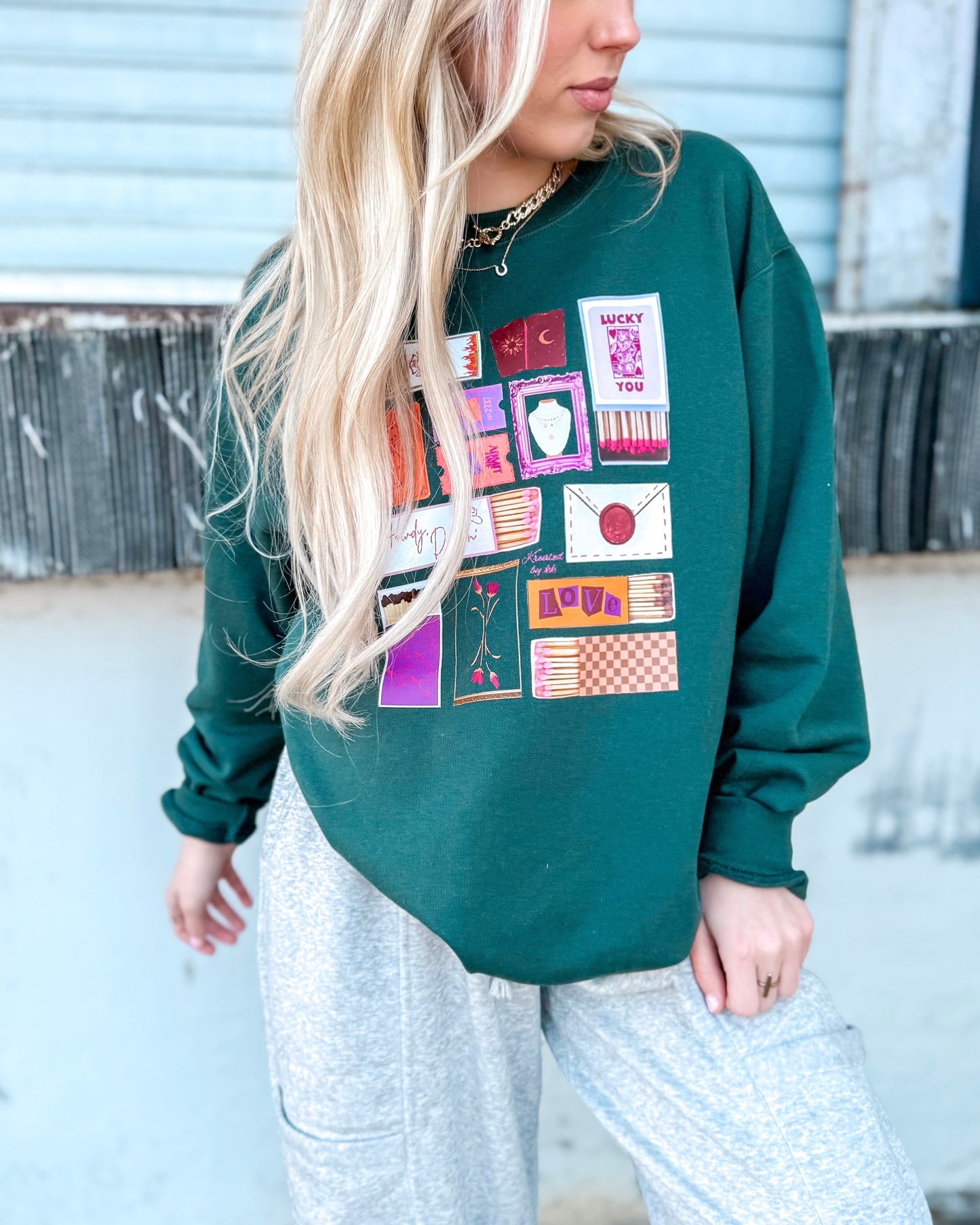 Forest Match Box Sweatshirt (Pre-Order)