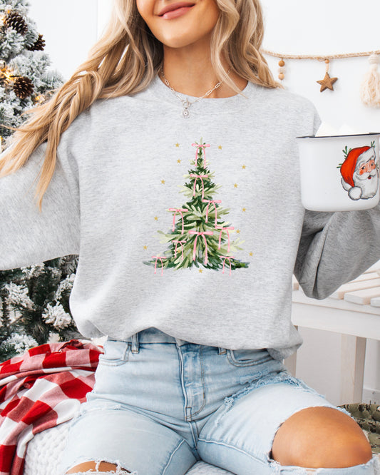 Couquette Christmas Tee Sweatshirt (PRE-ORDER)