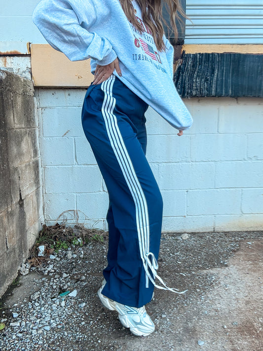 Ribbon Run Jersey Pants (Navy)