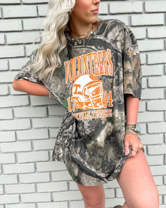 Camo TN Volunteers Tee