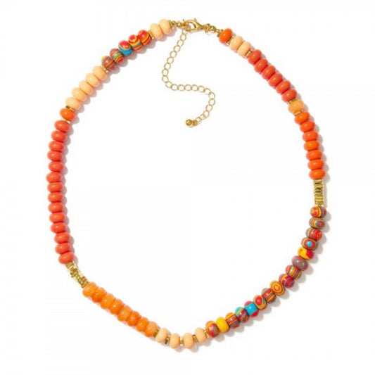 Sunset Bliss Beaded Necklace