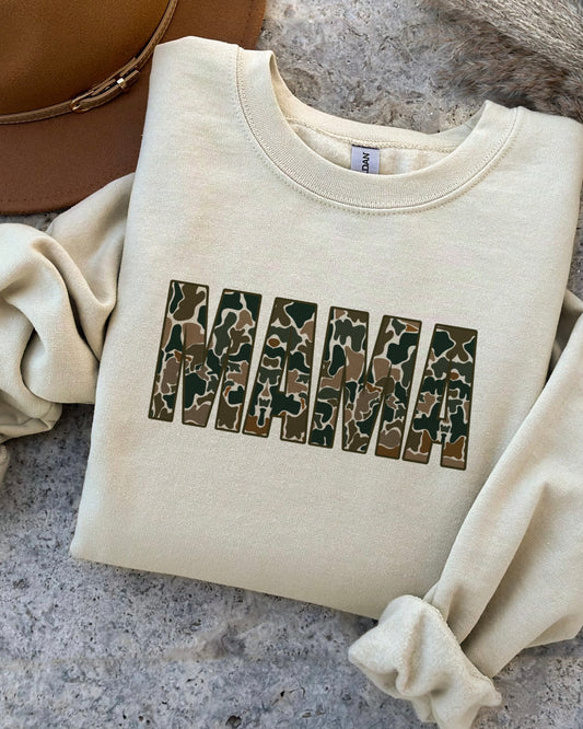 (PRE-ORDER) Duck Camo Mama Sweatshirt