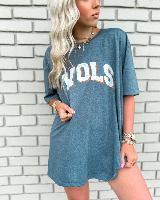 Heather Charcoal Vols Tee