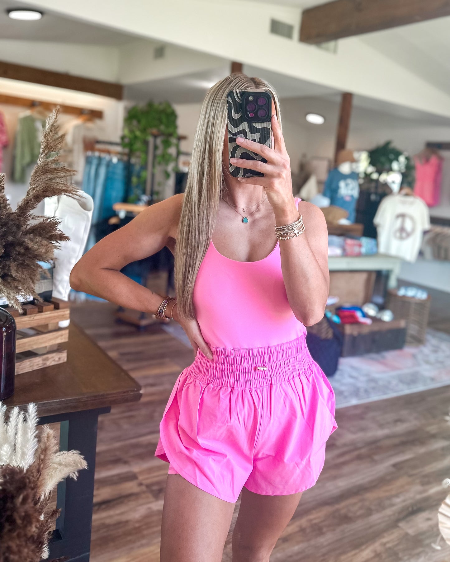 On The Go Athletic Romper (Pink)