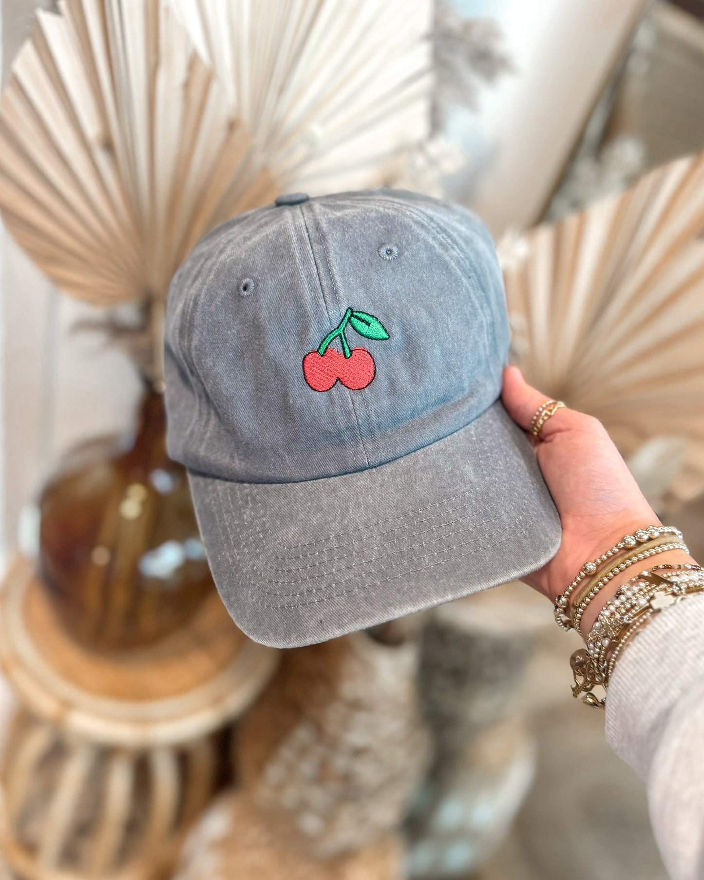 Cherry Washed Cap