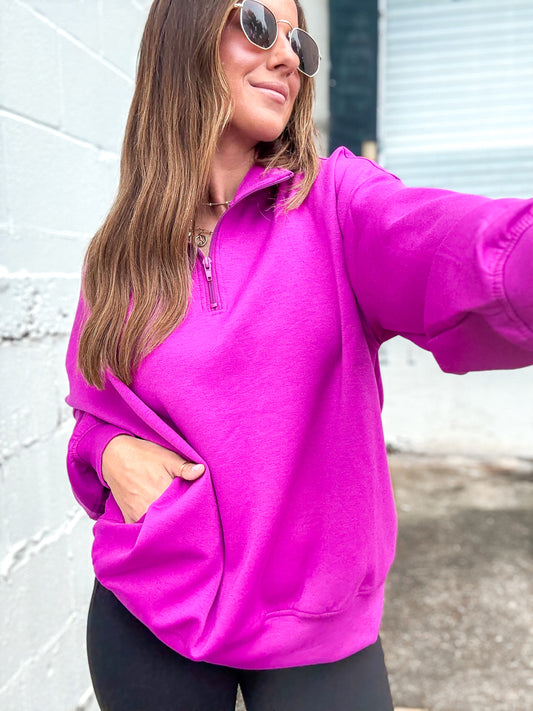 Scuba Quarter Zip (Plum)