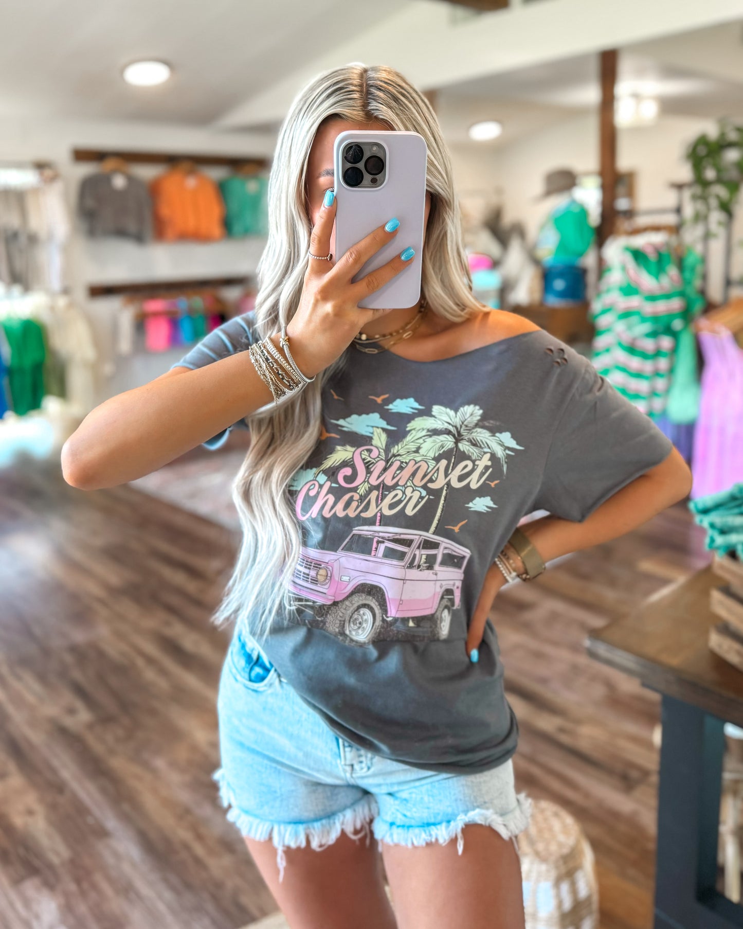 Distressed Sunset Chaser Tee