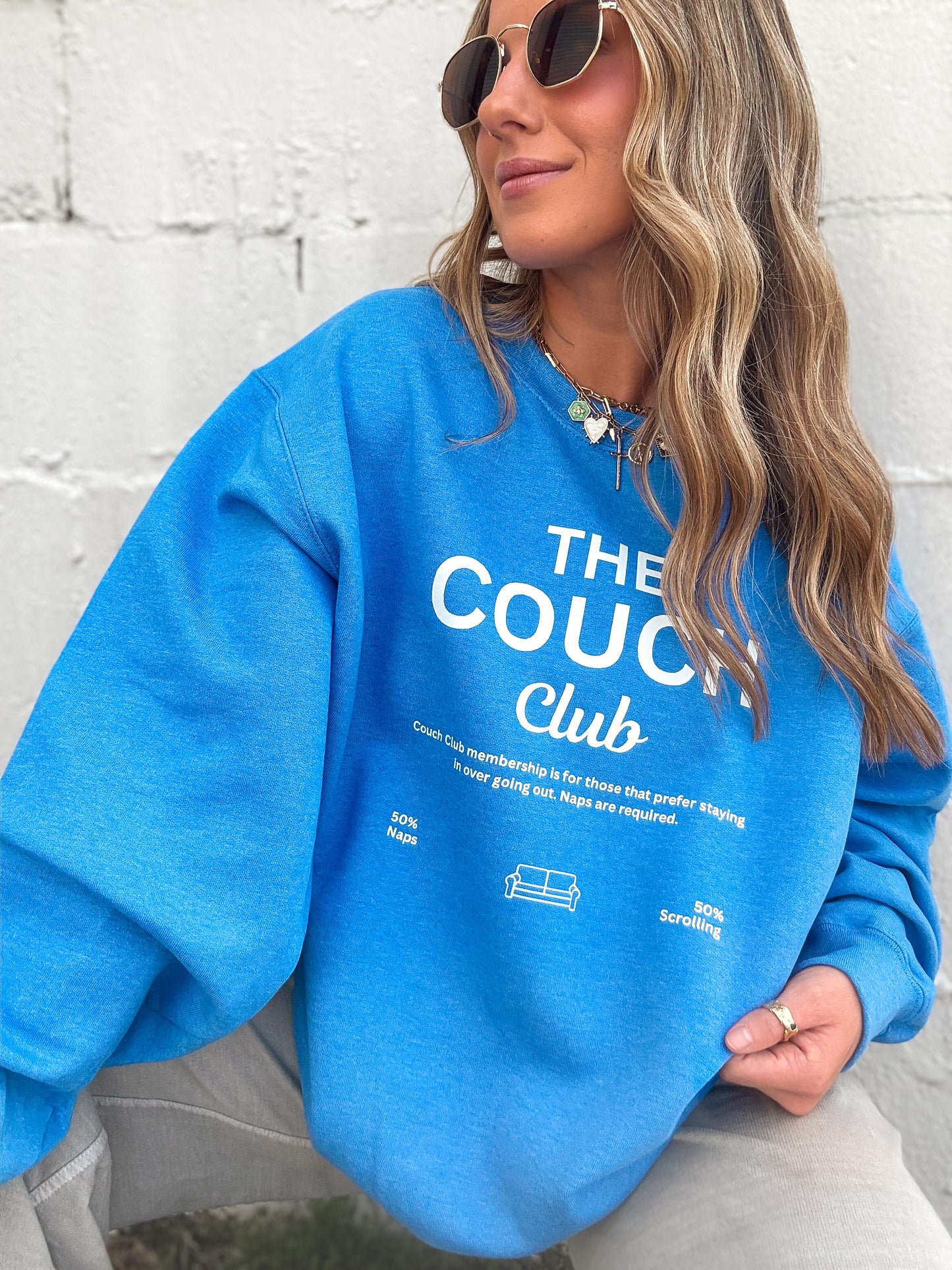 Royal Blue Couch Club Sweatshirt (Pre-Order)