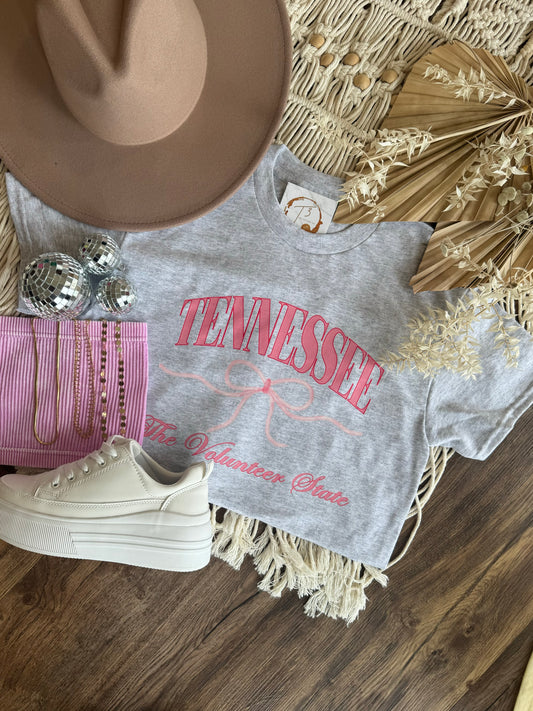 $15 Pink Tennessee Bow Tee (PRE-ORDER)