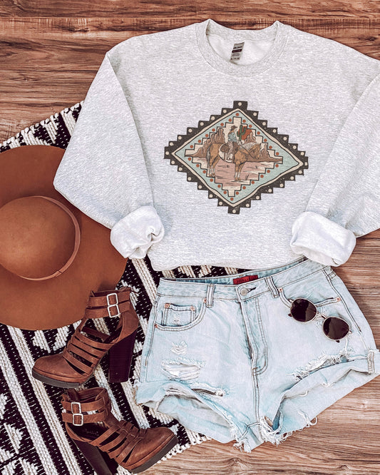 Aztec Cowgirl Sweatshirt (PRE-ORDER)