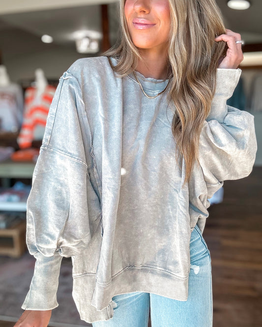 Grey Street Reverse Seam Pullover