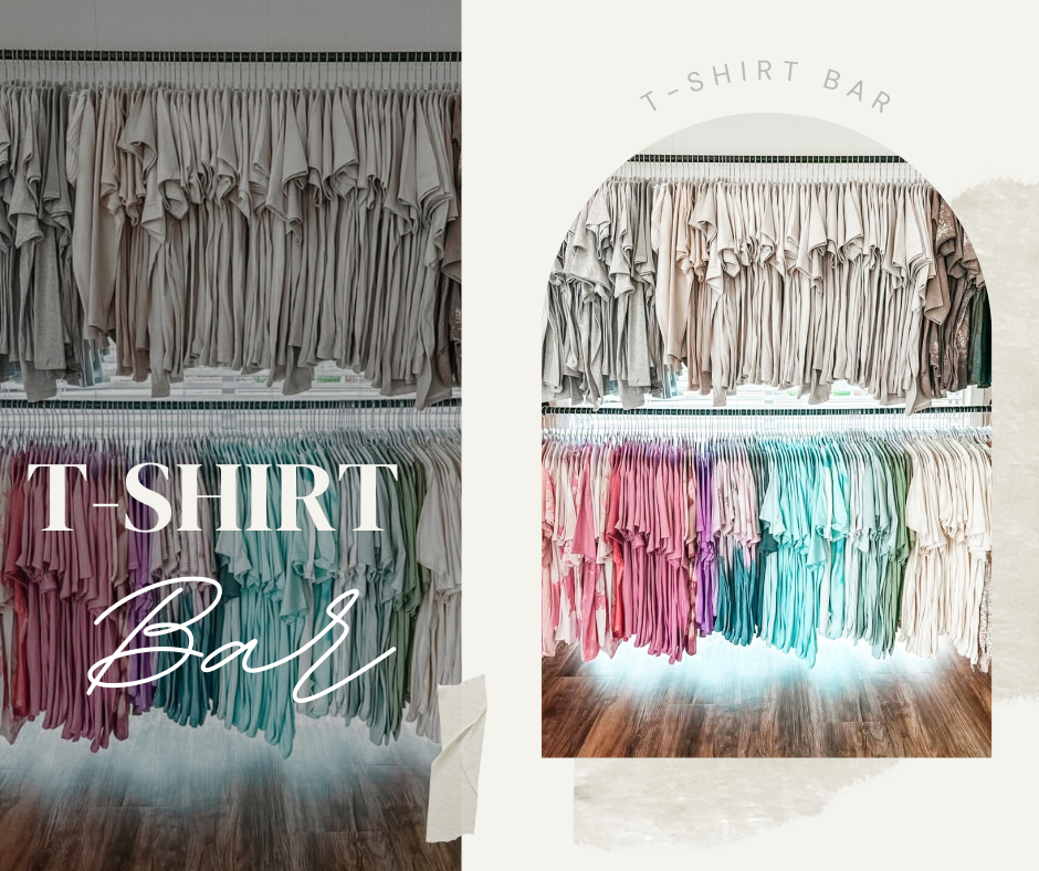 Custom T-Shirt Bar