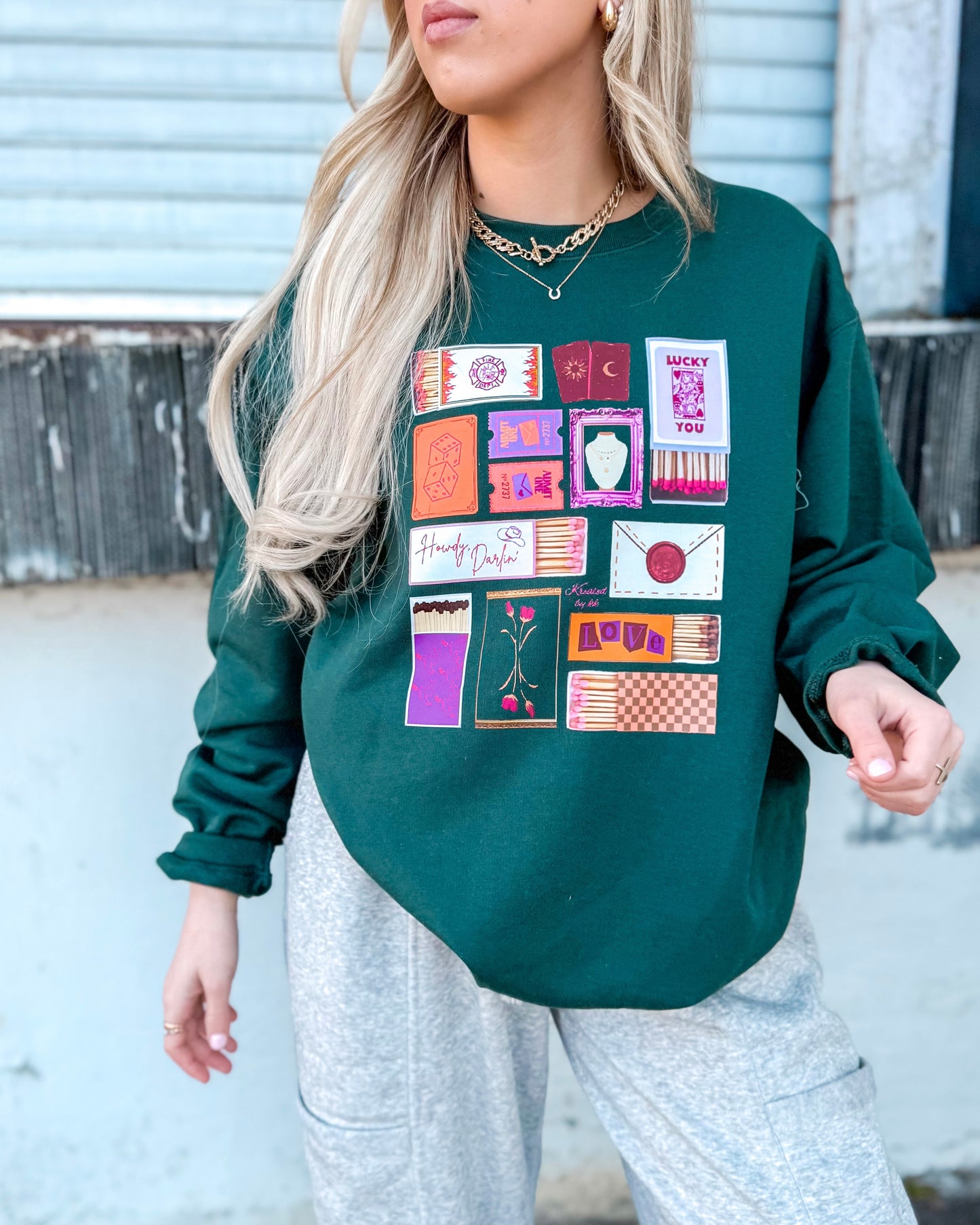 Forest Match Box Sweatshirt (Pre-Order)
