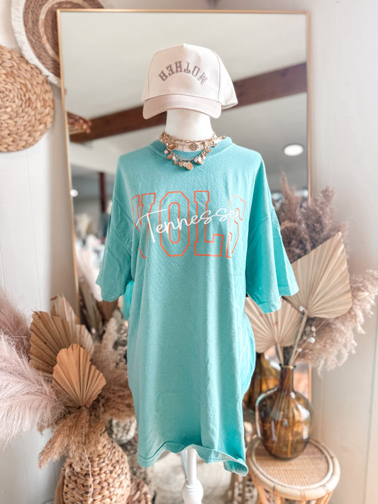 Seafoam Cursive Vols Tee (RESTOCK)