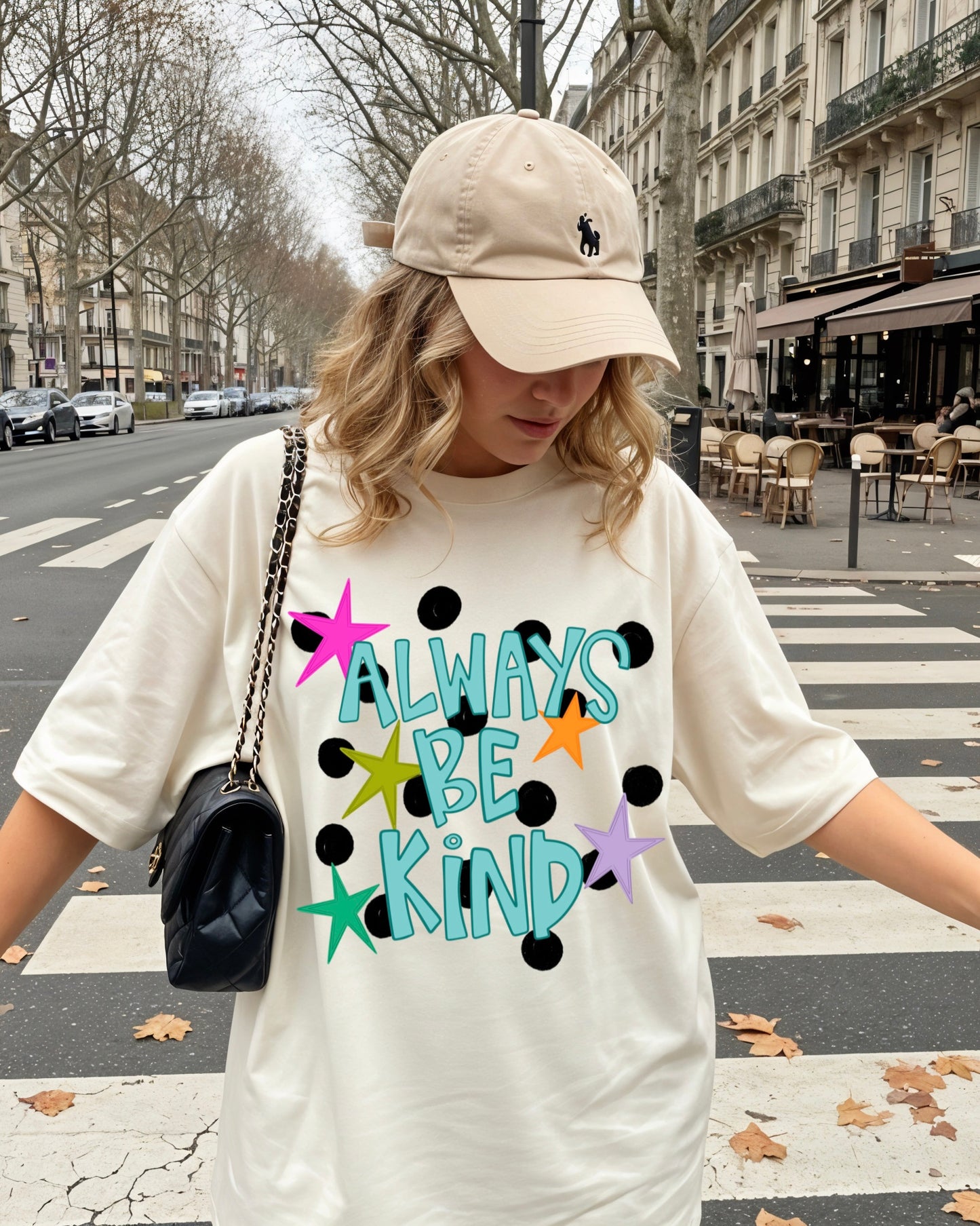 Polka Dot Be Kind Tee (Pre-Order)