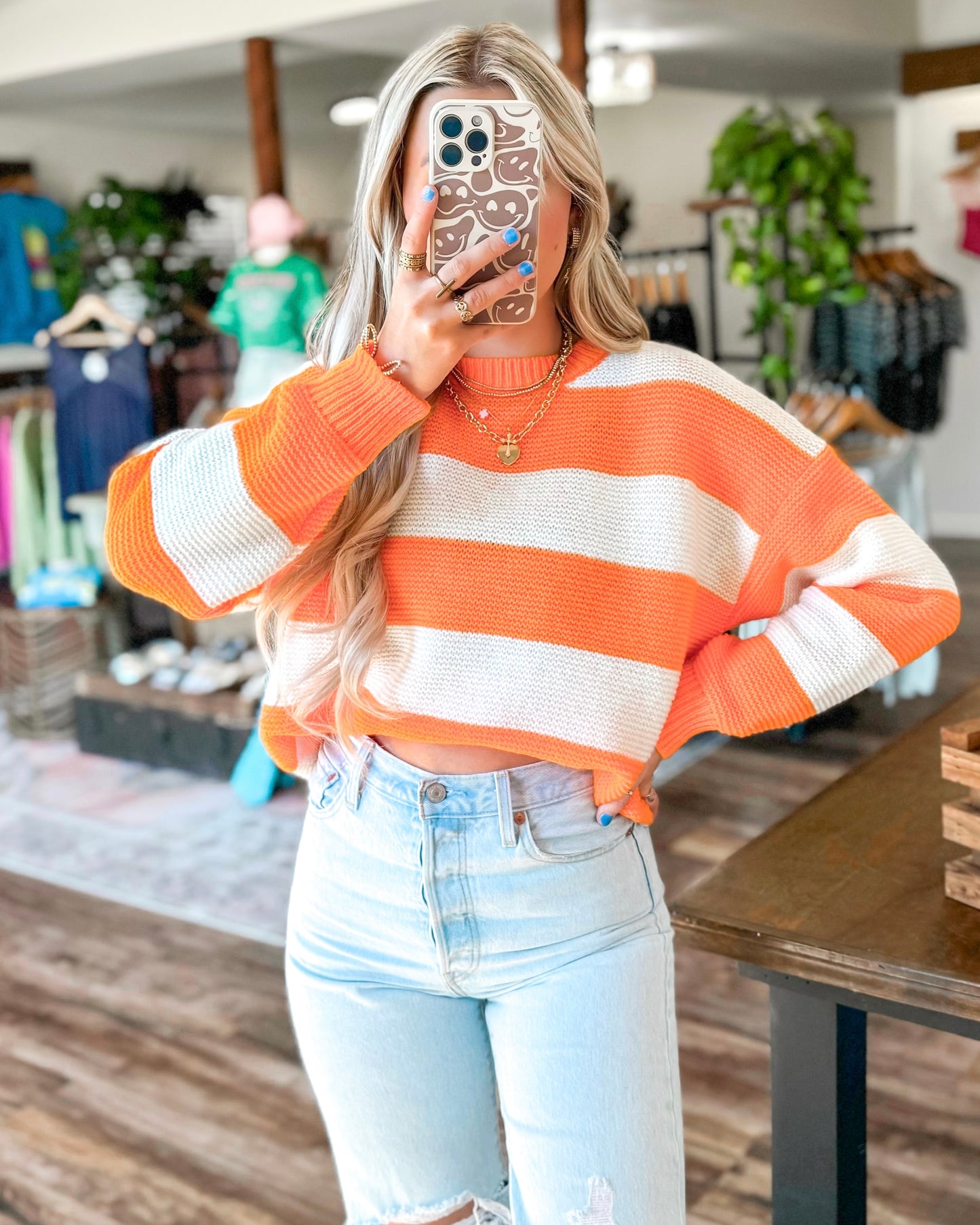 Take Me to Neyland Striped Sweater