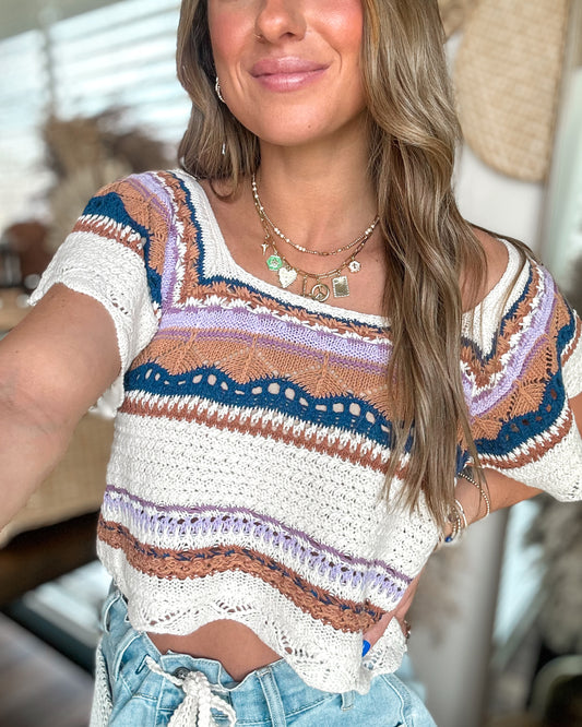 Crochet Cutie Striped Top