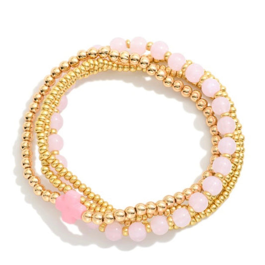 Everyday Stack Bracelet Bundle (Pink)