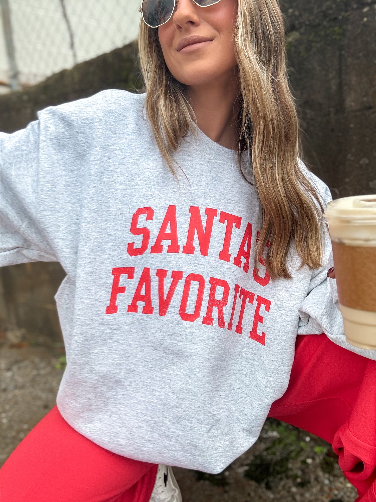 Santa's Favorite Ash Sweatshirt