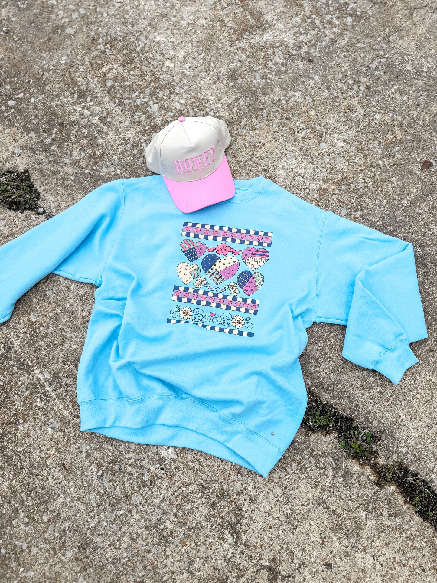 Quilted Heart Sweatshirt (Pre-Order)