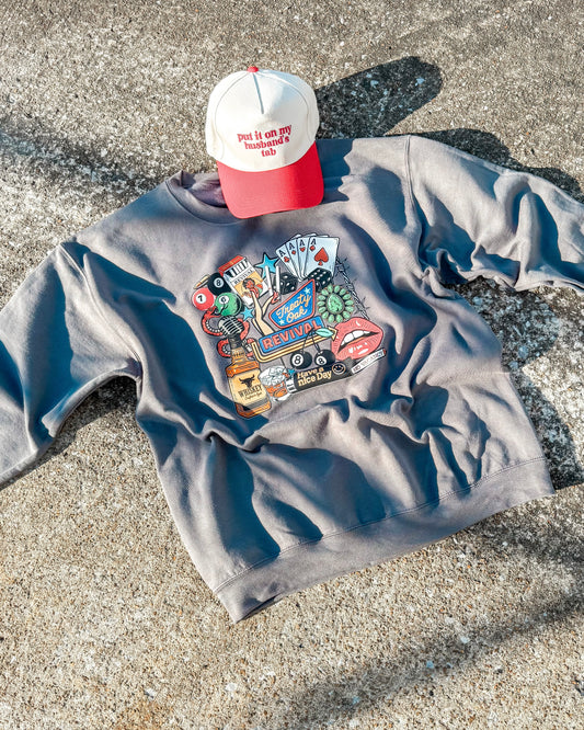 Western Grunge Collage Sweatshirt (Pre-Order)