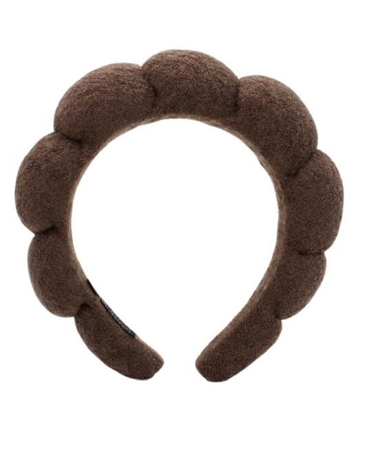 Terry Towel Headband (Brown)