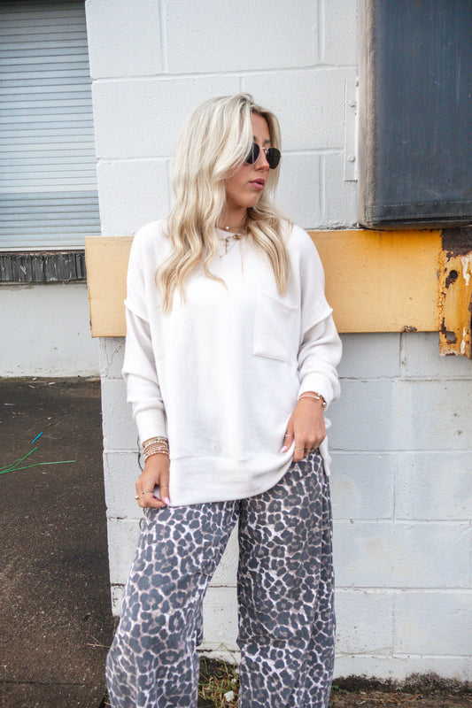 Everyday Cloud Oversized Sweater (Cream)