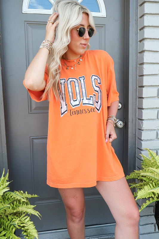 Orange Tennesse Vols Camo Print Tee (Pre-Order)